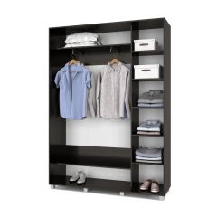 РОЛАНД Шкаф-купе с зеркалом Венге (450*1600) Р462 в Ижевске - izhevsk.mebel24.online | фото 3