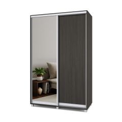 РОЛАНД Шкаф-купе с зеркалом Венге (600*1400) Р642 в Ижевске - izhevsk.mebel24.online | фото