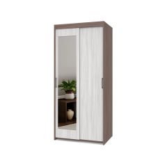 ТОМАС Шкаф-купе с зеркалом Шимо темный/светлый Т22 в Ижевске - izhevsk.mebel24.online | фото