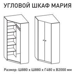 Шкаф угловой Мария 880*880 (ЛДСП 1 кат.) в Ижевске - izhevsk.mebel24.online | фото 2