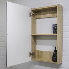Шкаф-зеркало Мечта 40 Дуб сонома АЙСБЕРГ (DM2317HZ) в Ижевске - izhevsk.mebel24.online | фото 6