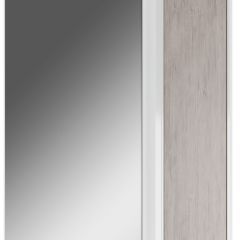 Шкаф-зеркало Uno 60 Дуб серый левый/правый Домино (DU1503HZ) в Ижевске - izhevsk.mebel24.online | фото