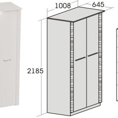 Спальный гарнитур Элана (модульная) Бодега белая в Ижевске - izhevsk.mebel24.online | фото 10