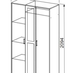 Спальный гарнитур МСП-1 (Ясень Анкор светлый) 1600 в Ижевске - izhevsk.mebel24.online | фото 9