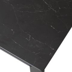 Стол CORNER 120 MATT BLACK MARBLE SOLID CERAMIC / BLACK, ®DISAUR в Ижевске - izhevsk.mebel24.online | фото 9