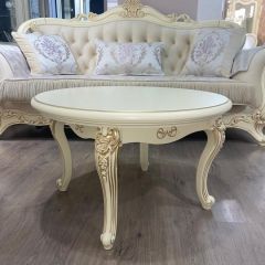 Стол журнальный круглый Мона Лиза (крем) в Ижевске - izhevsk.mebel24.online | фото 4