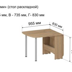 Стол-книжка раздвижной "Оригами" в Ижевске - izhevsk.mebel24.online | фото 5