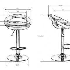 Стул барный DOBRIN DISCO LM-1010 (белый) в Ижевске - izhevsk.mebel24.online | фото 2