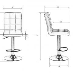 Стул барный DOBRIN KRUGER LM-5009 (черный) в Ижевске - izhevsk.mebel24.online | фото 2