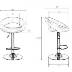 Стул барный DOBRIN MIRA LM-5001 (синий) в Ижевске - izhevsk.mebel24.online | фото 3