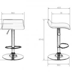 Стул барный DOBRIN TOMMY LM-3013 (белый) в Ижевске - izhevsk.mebel24.online | фото 1