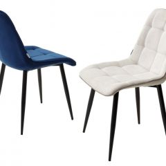 Стул CHIC BLUVEL-86 NAVY BLUE / черный каркас М-City в Ижевске - izhevsk.mebel24.online | фото 2