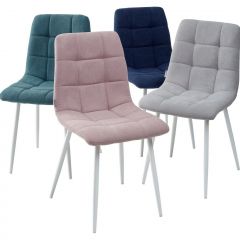Стул CHILLI UF860-04B сиреневый, ткань/ белый каркас М-City в Ижевске - izhevsk.mebel24.online | фото 2