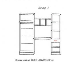 ЮНИОР-3 Уголок школьник (ЦРК.ЮНР.03) в Ижевске - izhevsk.mebel24.online | фото 2