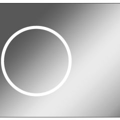 Зеркало Eclipse 90 black с подсветкой Sansa (SE1031Z) в Ижевске - izhevsk.mebel24.online | фото
