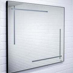 Зеркало Ray 80 black с подсветкой Sansa (SR1037Z) в Ижевске - izhevsk.mebel24.online | фото 2