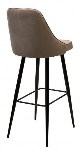 Барный стул NEPAL-BAR БЕЖЕВЫЙ #5, велюр/ черный каркас (H=78cm) М-City в Ижевске - izhevsk.mebel24.online | фото 2
