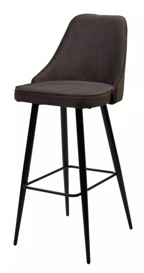 Барный стул NEPAL-BAR ГРАФИТ #14, велюр/ черный каркас (H=78cm) М-City в Ижевске - izhevsk.mebel24.online | фото 1