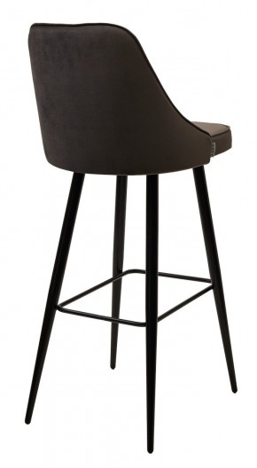 Барный стул NEPAL-BAR ГРАФИТ #14, велюр/ черный каркас (H=78cm) М-City в Ижевске - izhevsk.mebel24.online | фото 2