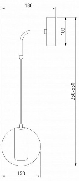Бра Eurosvet Cobble 50258 LED дымчатый в Ижевске - izhevsk.mebel24.online | фото 2