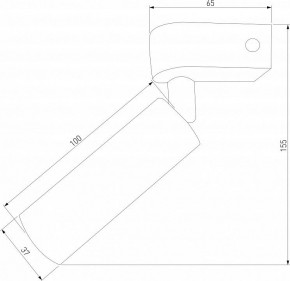 Бра Eurosvet Pitch 20143/1 LED черный в Ижевске - izhevsk.mebel24.online | фото 2