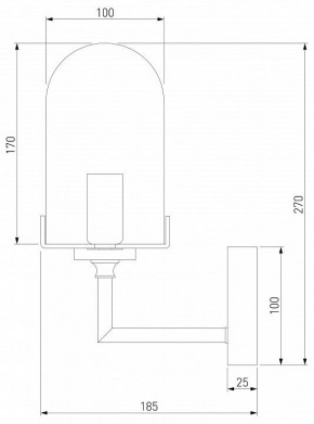 Бра Eurosvet Pluto 60156/1 хром в Ижевске - izhevsk.mebel24.online | фото 2