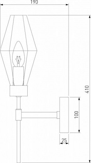 Бра Eurosvet Prism 60143/1 хром в Ижевске - izhevsk.mebel24.online | фото 2