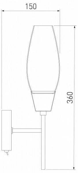 Бра Eurosvet Thalia 60140/1 сатин-никель в Ижевске - izhevsk.mebel24.online | фото 3