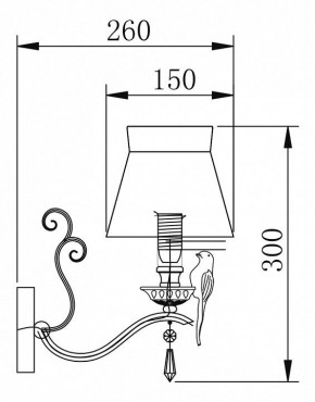 Бра Maytoni Bird ARM013-01-W в Ижевске - izhevsk.mebel24.online | фото 2