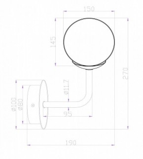 Бра Maytoni Erich MOD221-WL-01-N в Ижевске - izhevsk.mebel24.online | фото 3