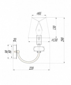 Бра Maytoni Roma ARM006WL-01G в Ижевске - izhevsk.mebel24.online | фото 3