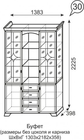 Буфет Венеция 30 бодега в Ижевске - izhevsk.mebel24.online | фото 3