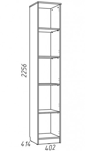 Детская Фанк Шкаф для книг НМ 013.03-01 М в Ижевске - izhevsk.mebel24.online | фото 3