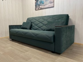 Диван Престиж-15 (НПБ+МДФ) велюр Sensey bottle green в Ижевске - izhevsk.mebel24.online | фото