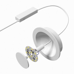 DK2700-WH Встраиваемый светильник, IP 20, 7 Вт, LED 3000, белый, алюминий в Ижевске - izhevsk.mebel24.online | фото 5
