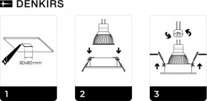 DK3021-WH Встраиваемый светильник, IP 20, 10 Вт, GU5.3, LED, белый, пластик в Ижевске - izhevsk.mebel24.online | фото 5