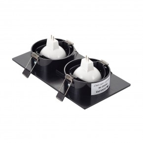 DK3022-BK Встраиваемый светильник, IP 20, 10 Вт, GU5.3, LED, черный, пластик в Ижевске - izhevsk.mebel24.online | фото 3