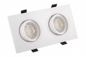 DK3022-WH Встраиваемый светильник, IP 20, 10 Вт, GU5.3, LED, белый, пластик в Ижевске - izhevsk.mebel24.online | фото 1