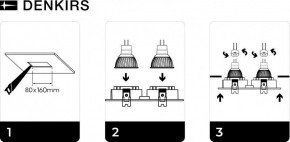 DK3022-WH Встраиваемый светильник, IP 20, 10 Вт, GU5.3, LED, белый, пластик в Ижевске - izhevsk.mebel24.online | фото 6