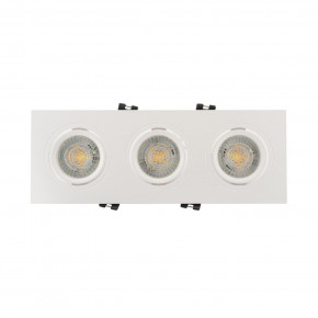 DK3023-WH Встраиваемый светильник, IP 20, 10 Вт, GU5.3, LED, белый, пластик в Ижевске - izhevsk.mebel24.online | фото 1