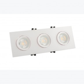 DK3023-WH Встраиваемый светильник, IP 20, 10 Вт, GU5.3, LED, белый, пластик в Ижевске - izhevsk.mebel24.online | фото 2