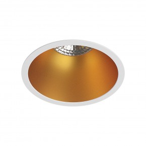 DK3026-WG Встраиваемый светильник, IP 20, 10 Вт, GU5.3, LED, белый/золотой, пластик в Ижевске - izhevsk.mebel24.online | фото 1