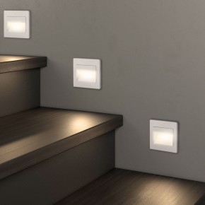 DK3050-WH Светильник встраиваемый в стену, IP 20, LED 3000, 1 Вт, белый, пластик в Ижевске - izhevsk.mebel24.online | фото 6