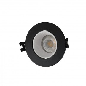 DK3061-BK+WH Встраиваемый светильник, IP 20, 10 Вт, GU5.3, LED, черный/белый, пластик в Ижевске - izhevsk.mebel24.online | фото 1