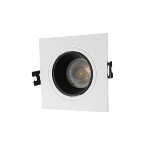 DK3071-WH+BK Встраиваемый светильник, IP 20, 10 Вт, GU5.3, LED, белый/черный, пластик в Ижевске - izhevsk.mebel24.online | фото