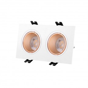 DK3072-WBR Встраиваемый светильник, IP 20, 10 Вт, GU5.3, LED, белый/бронзовый, пластик в Ижевске - izhevsk.mebel24.online | фото 1