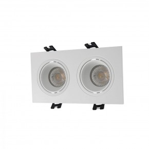 DK3072-WH Встраиваемый светильник, IP 20, 10 Вт, GU5.3, LED, белый/белый, пластик в Ижевске - izhevsk.mebel24.online | фото 1