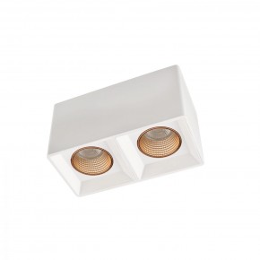 DK3085-WH+BR Светильник накладной IP 20, 10 Вт, GU5.3, LED, белый/бронзовый, пластик в Ижевске - izhevsk.mebel24.online | фото 1
