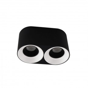 DK3096-BW+BK Светильник накладной IP 20, 10 Вт, GU5.3, LED, черно-белый/черный, пластик в Ижевске - izhevsk.mebel24.online | фото