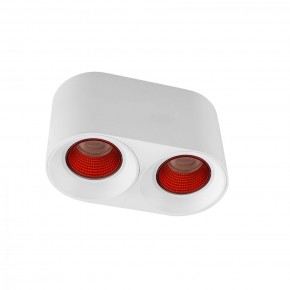DK3096-WH+RD Светильник накладной IP 20, 10 Вт, GU5.3, LED, белый/красный, пластик в Ижевске - izhevsk.mebel24.online | фото 1